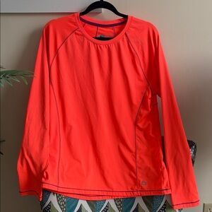 RBX Women's Fluorescent Orange performance base layer